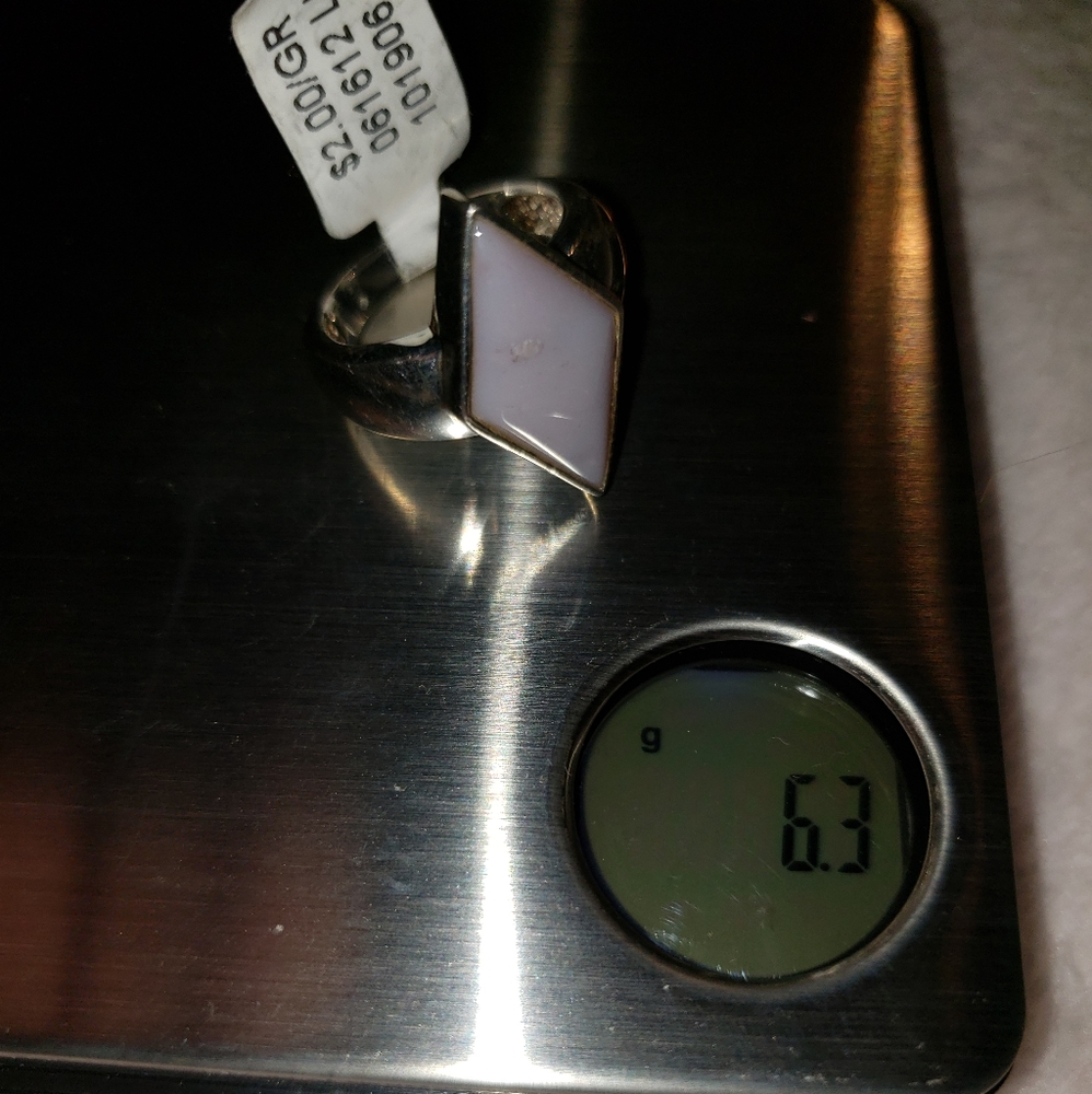 SS pink stone ring - Picture 3 of 5